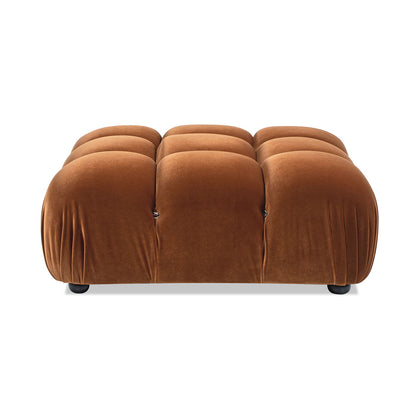 Bubble Modular Modern Cocktail Ottoman in brown velvet with high-density foam by HouseOfZazla on Tampa Home & Garden Store