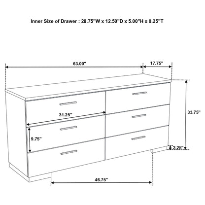August Queen Panel Bedroom Set and LED Lights