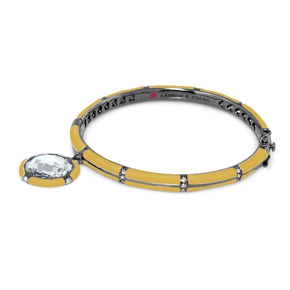 Prince Charming Bangle enamel charm bracelet with crystal Lauren G Adams on Tampa Home & Garden Store