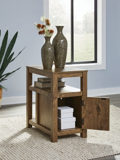 Fendenmore Chair Side End Table With USB Ports