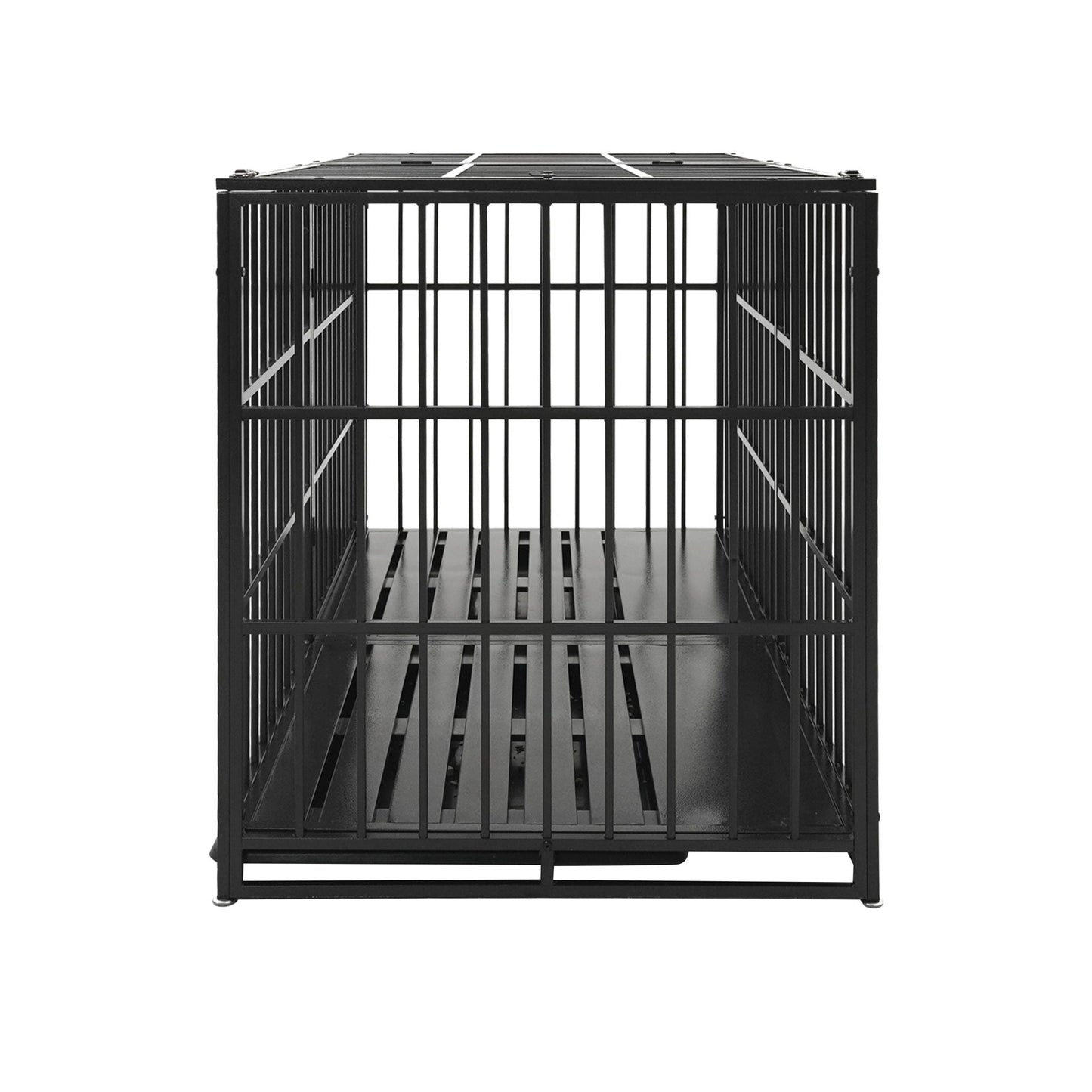Extra Large Heavy Duty Dog Crate with Removable Pans in Black Metal by HouseOfZazla on Tampa Home & Garden Store