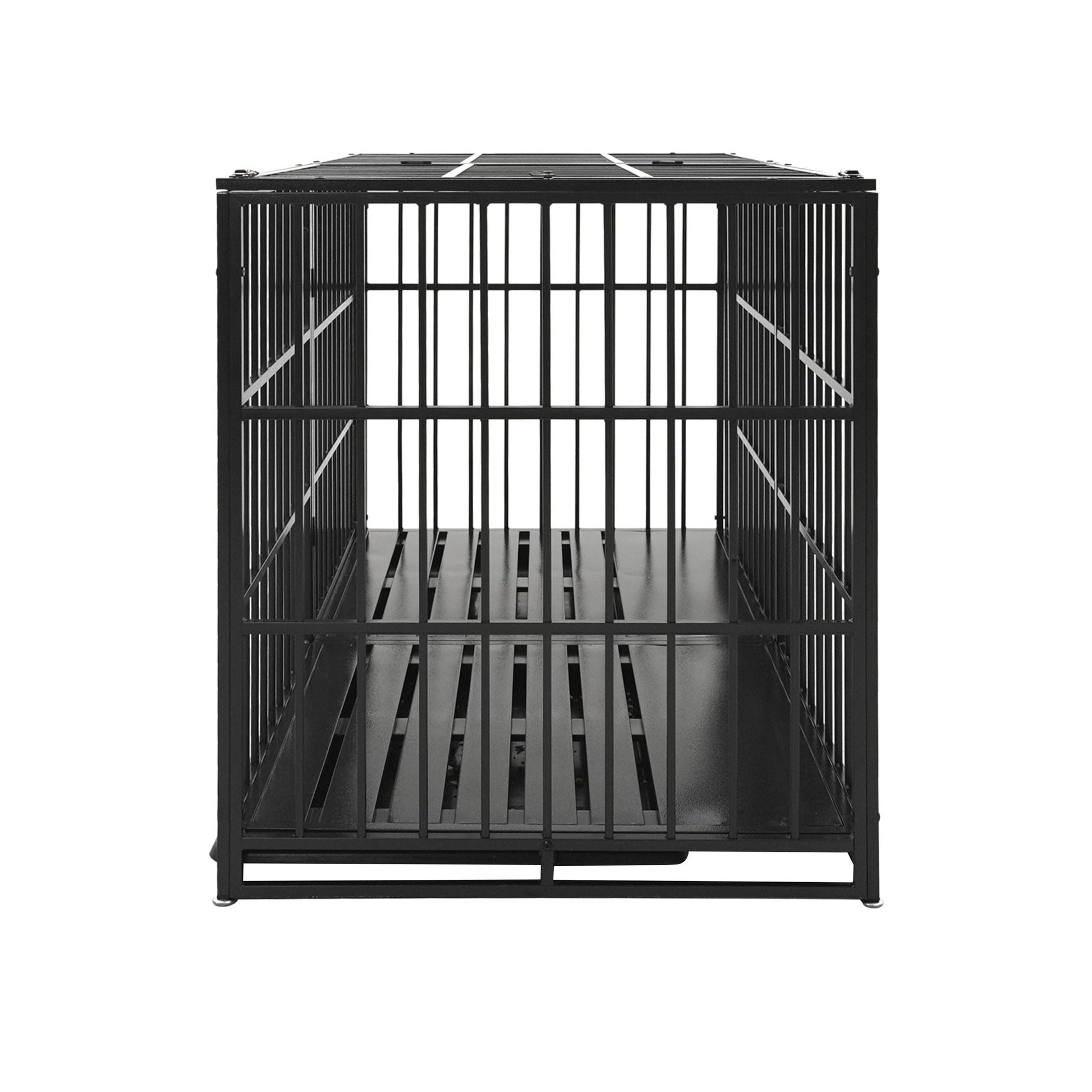 Extra Large Heavy Duty Dog Crate with Removable Pans in Black Metal by HouseOfZazla on Tampa Home & Garden Store