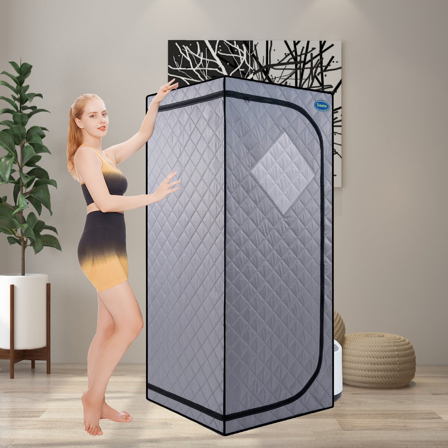 Portable Grey Steam Sauna and Fast Heating