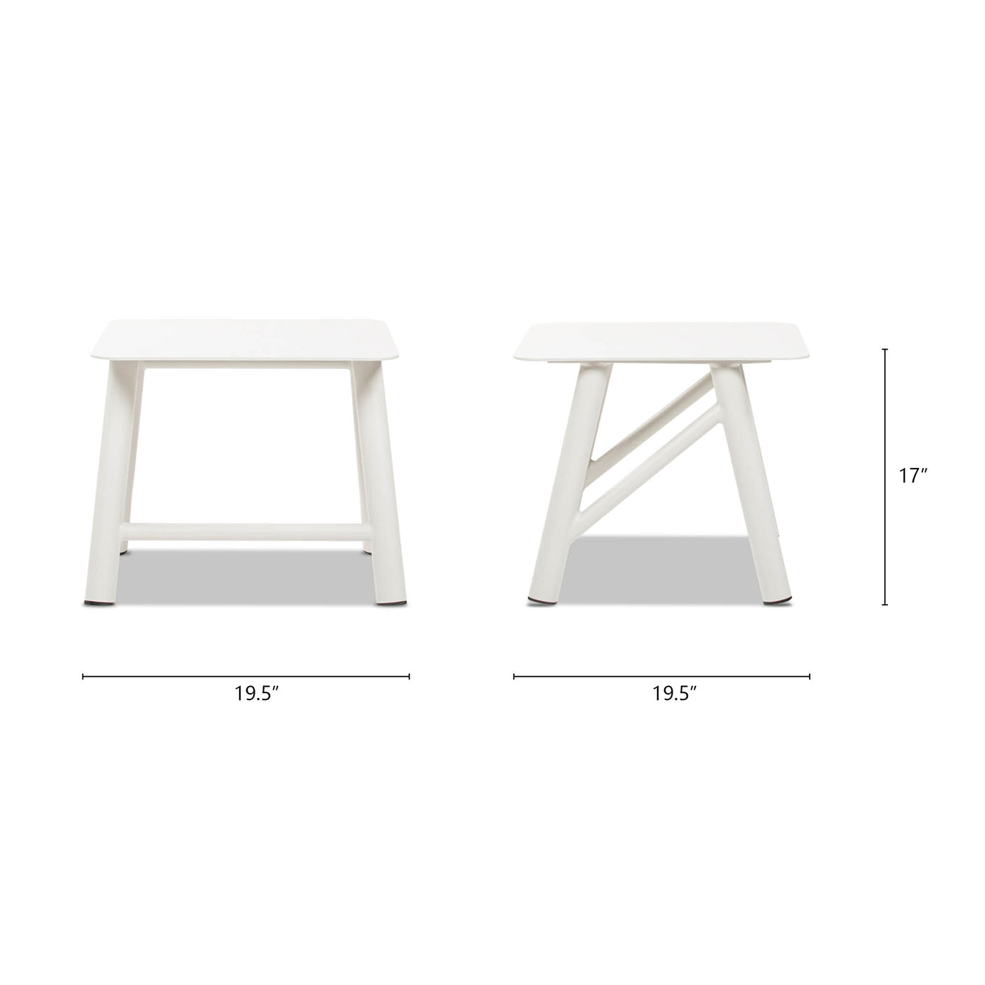 Atlas Square Outdoor Aluminum Patio Table