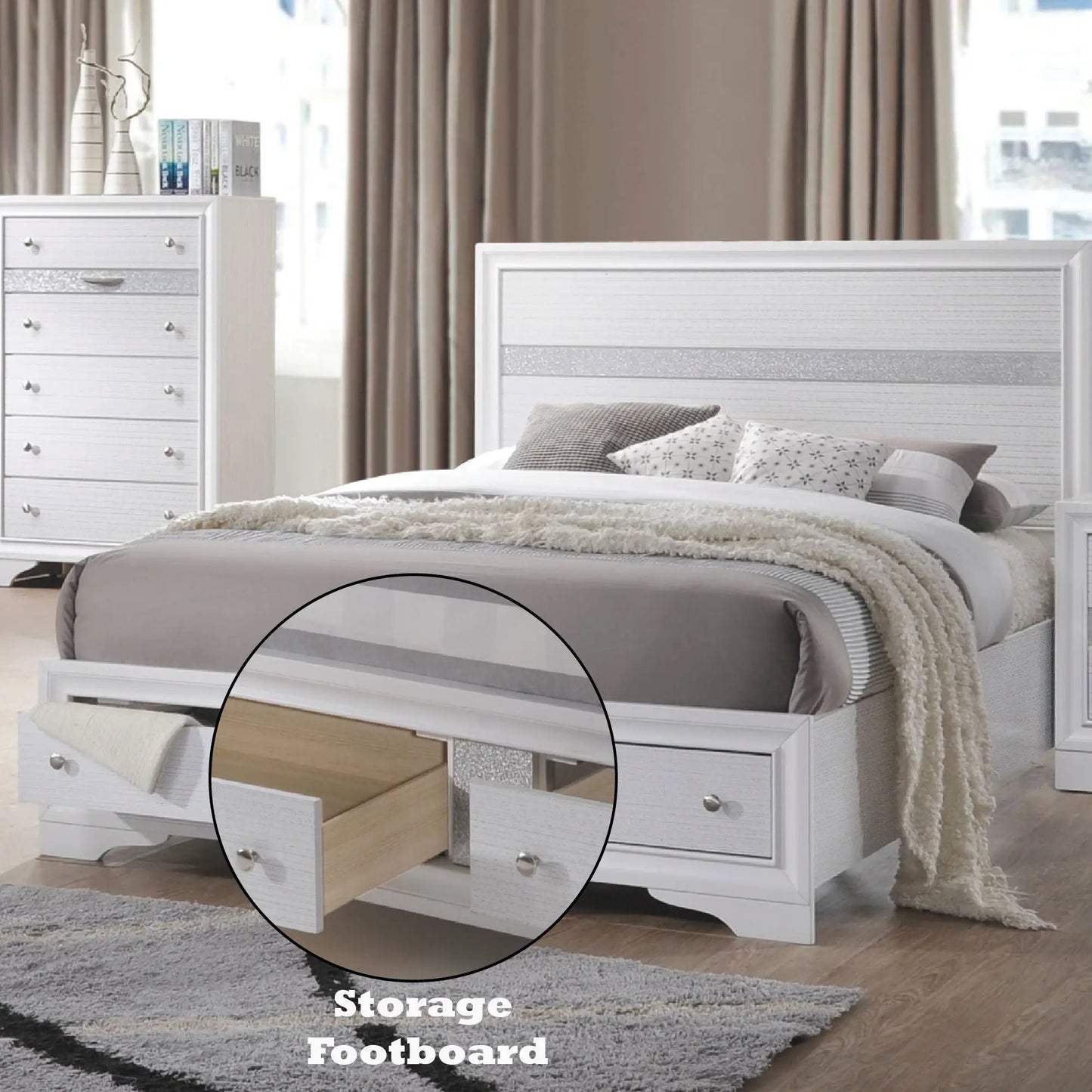 Naima Elegance Bed Platform With No Box Spring