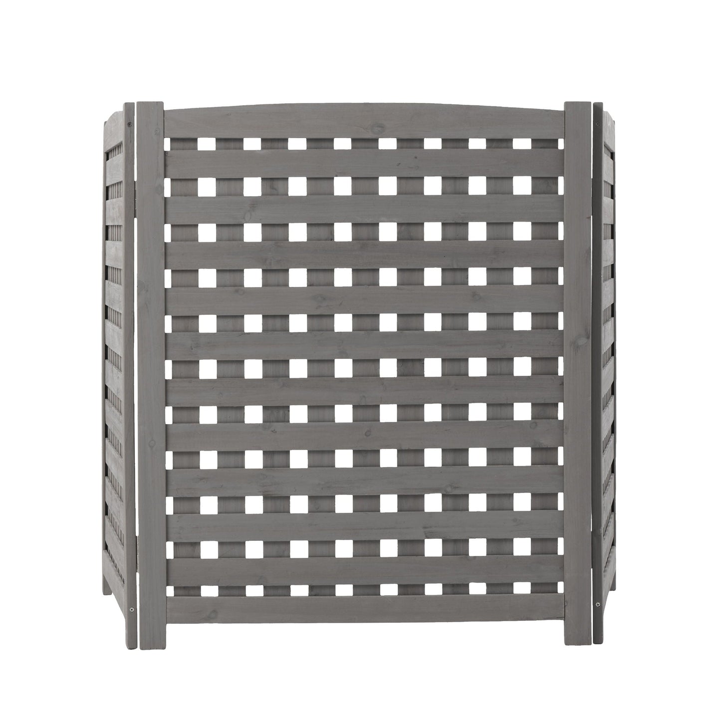 Three Wooden Fences and Outdoor AC Privacy