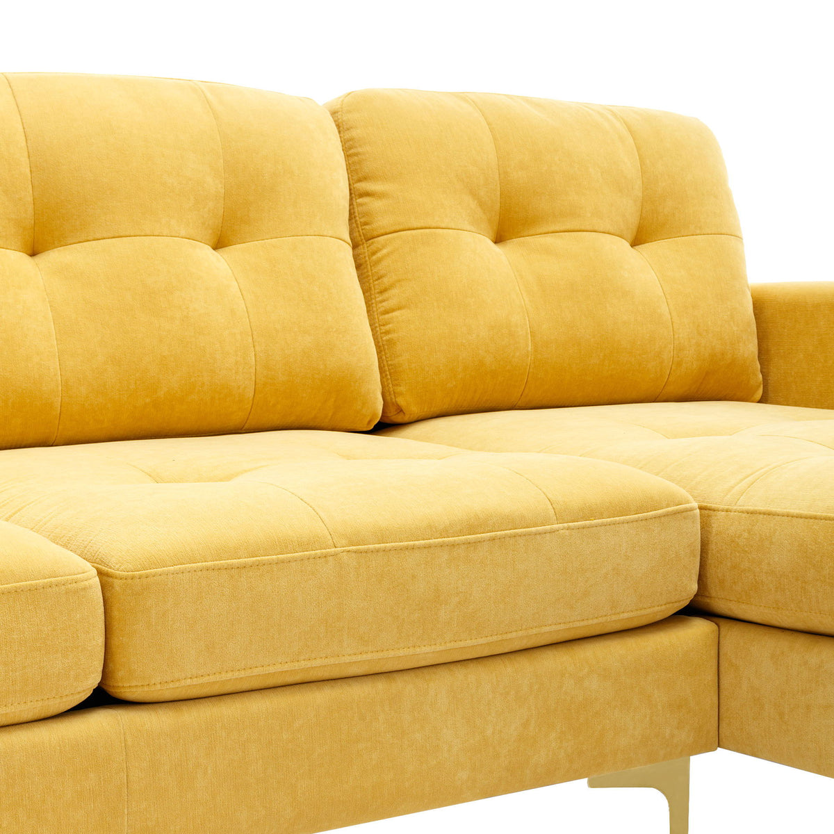 Modern Convertible Sectional Sofa and Ottoman