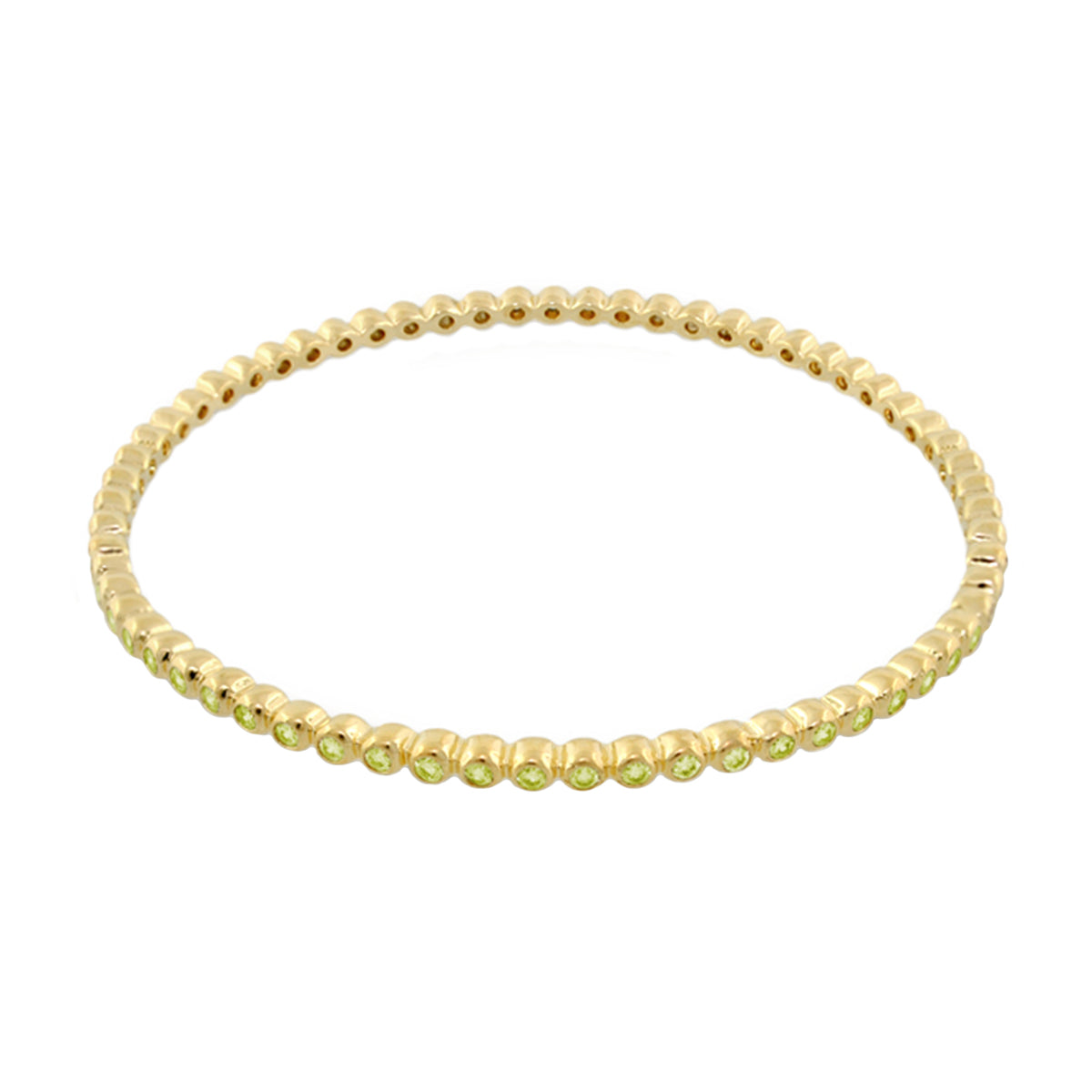 Glamour Pave Stackable Bangle gold-tone slip-on bracelet with green stones Lauren G Adams on Tampa Home & Garden Store