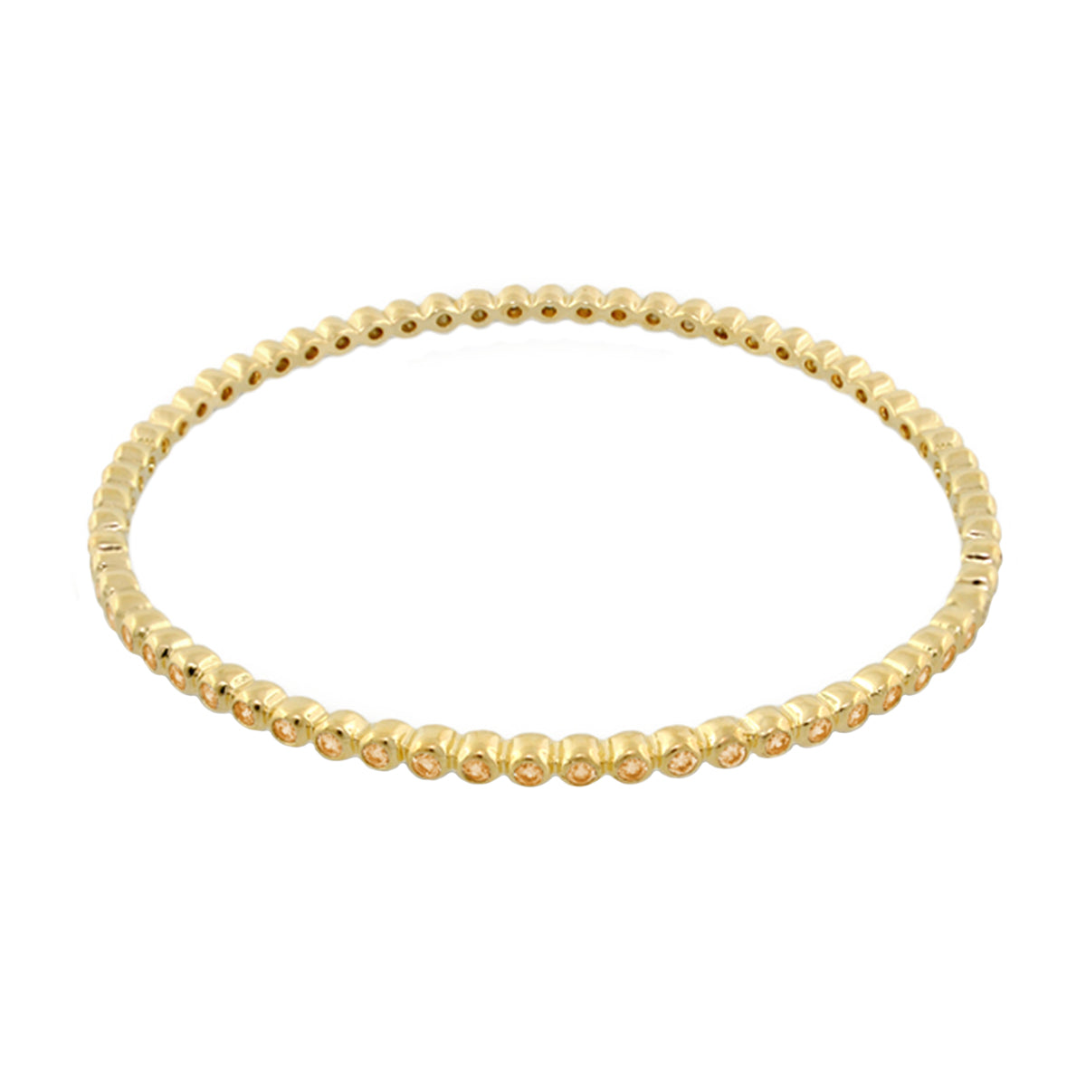 Glamour Pave Stackable Bangle gold tone beaded slip-on bracelet Lauren G Adams on Tampa Home & Garden Store