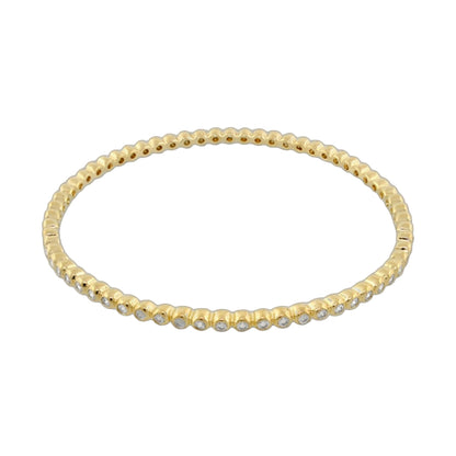 Glamour Pave Stackable Bangle gold bracelet with pavé crystals by Lauren G Adams slip-on on Tampa Home & Garden Store
