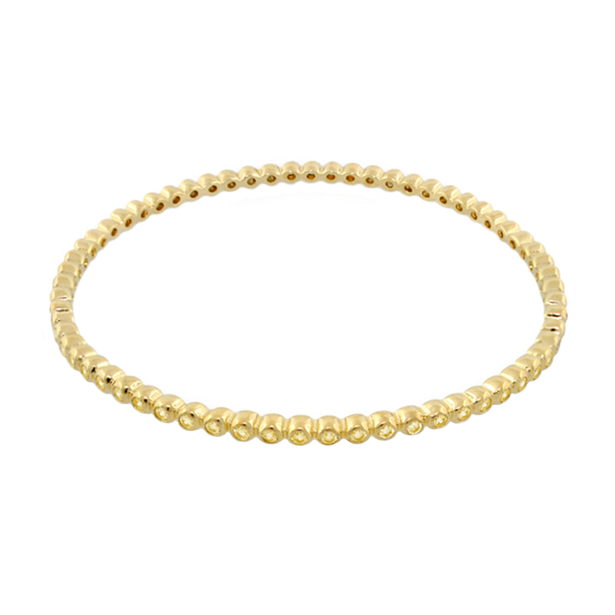 Glamour Pave Stackable Bangle gold-tone beaded slip-on bracelet by Lauren G Adams on Tampa Home & Garden Store