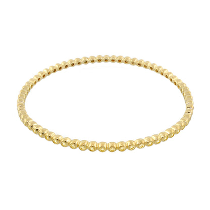 Glamour Pave Stackable Bangle gold-tone beaded slip-on bracelet by Lauren G Adams on Tampa Home & Garden Store