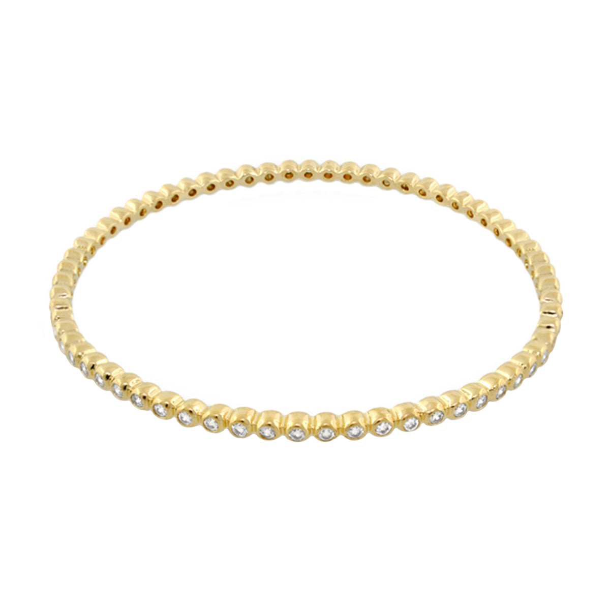 Glamour Pave Stackable Bangle gold tone bracelet with pavé crystals Lauren G Adams on Tampa Home & Garden Store