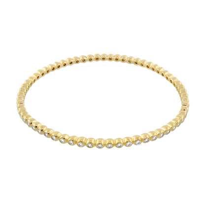 Glamour Pave Stackable Bangle gold tone bracelet with pavé crystals Lauren G Adams on Tampa Home & Garden Store