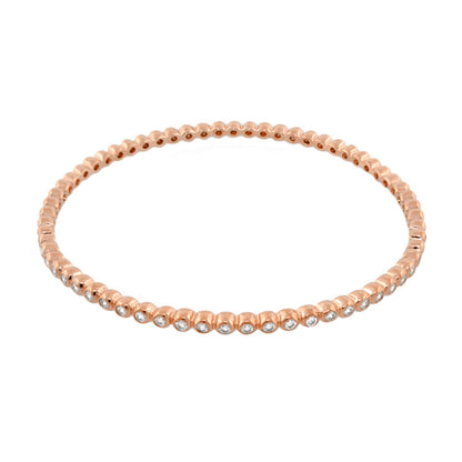 Glamour pave stackable bangle slip-on rose gold tone with pavé crystals, Lauren G Adams on Tampa Home & Garden Store