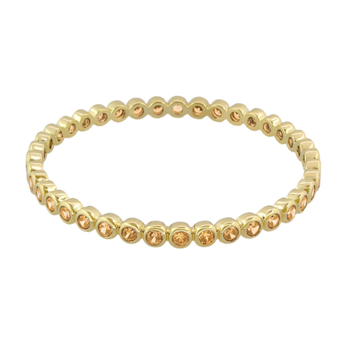 Glamour Pave Stackable Bangle gold-tone bracelet with pavé stones by Lauren G Adams slip-on on Tampa Home & Garden Store
