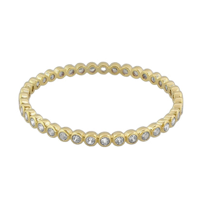 Glamour pave stackable bangle bracelet in gold-tone with pavé crystal accents on Tampa Home & Garden Store