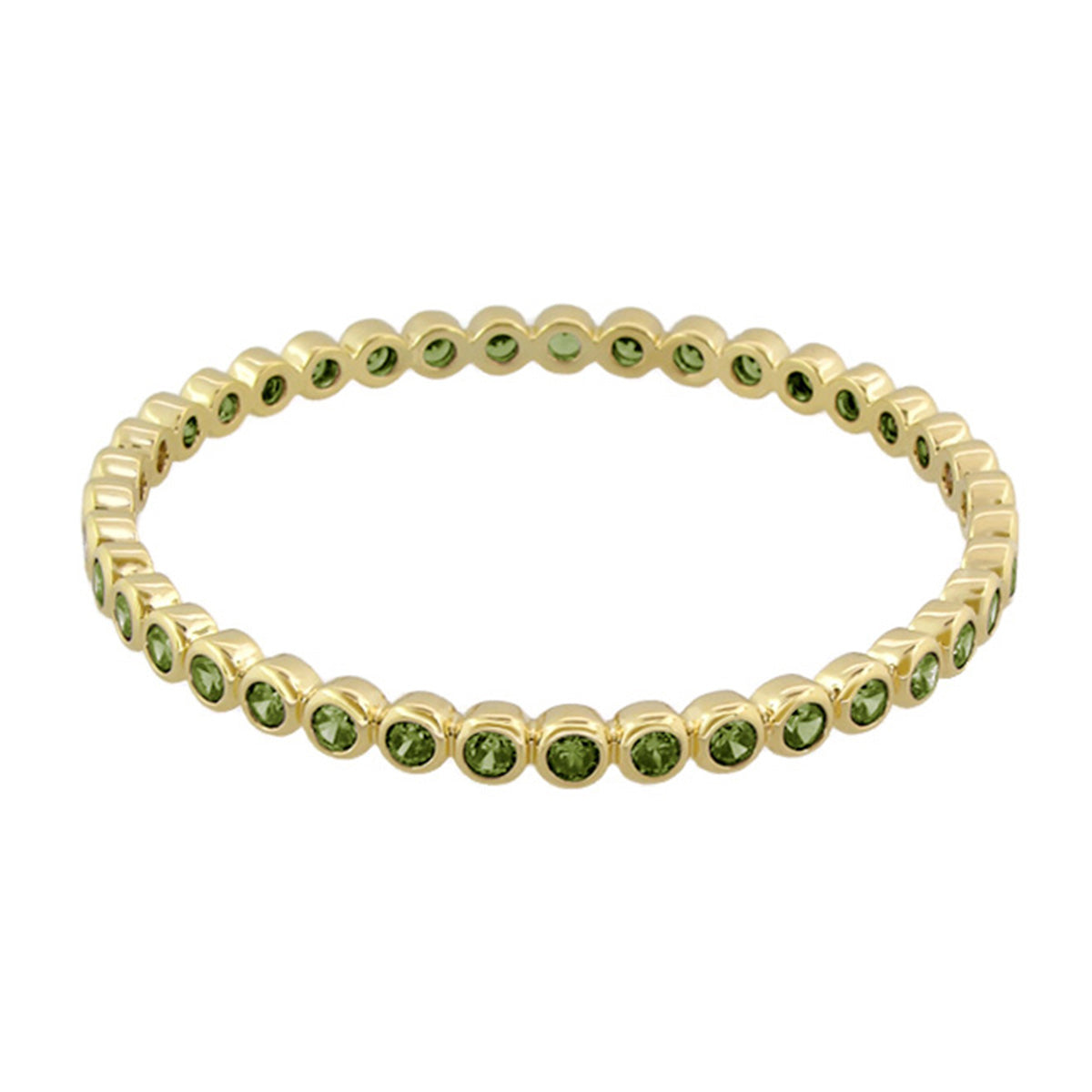 Glamour Pave Stackable Bangle gold tone with green pavé stones by Lauren G Adams bracelet on Tampa Home & Garden Store
