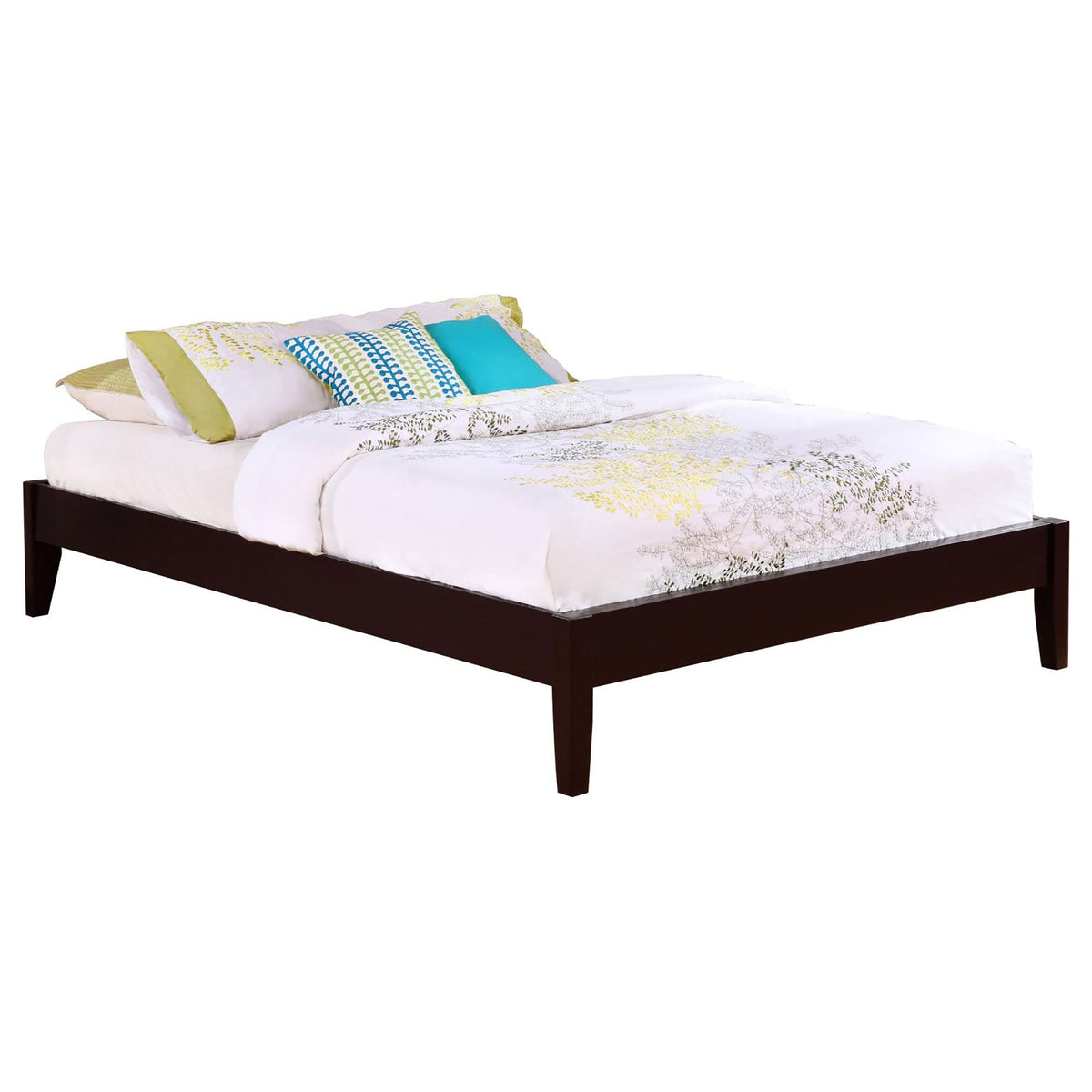 Modern Platform Bed With a Solid Wood Frame