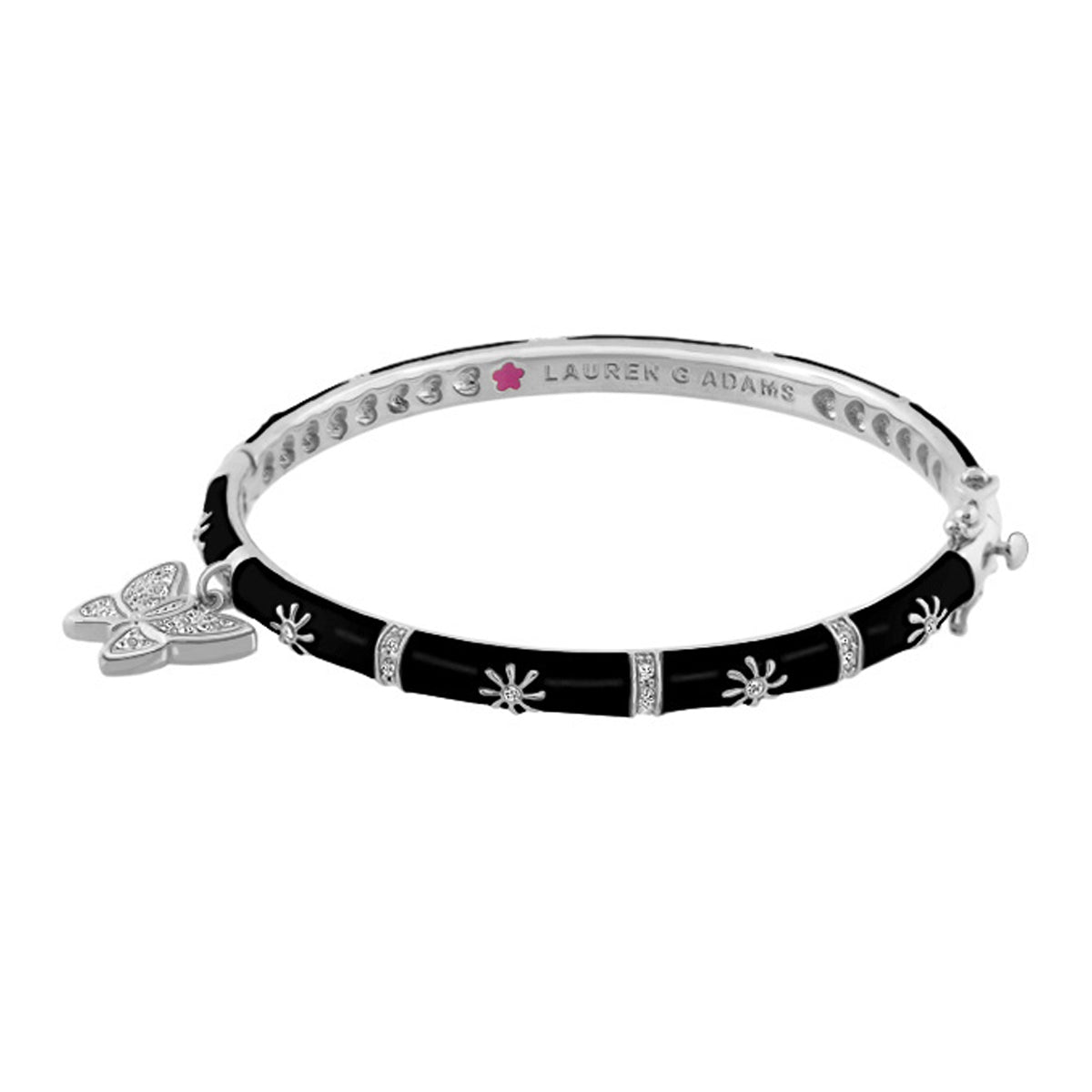 Charming 2 Butterfly Bangle bracelet with enamel links and silver accents Lauren G Adams on Tampa Home & Garden Store