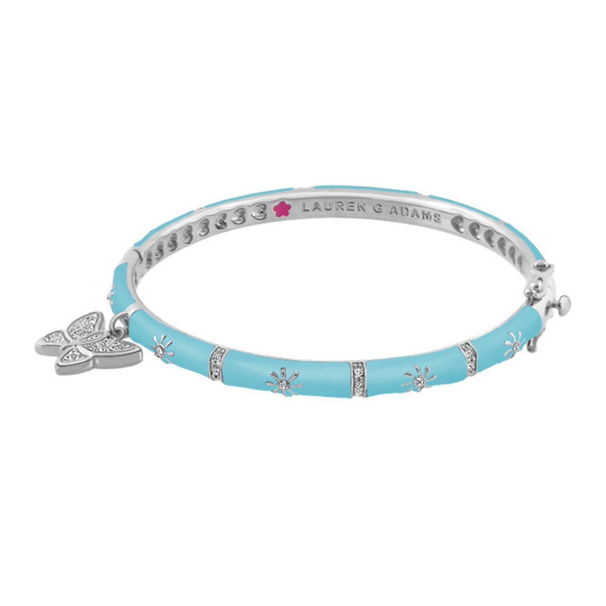 Charming 2 butterfly bracelet turquoise enamel with silver accents by Lauren G Adams on Tampa Home & Garden Store