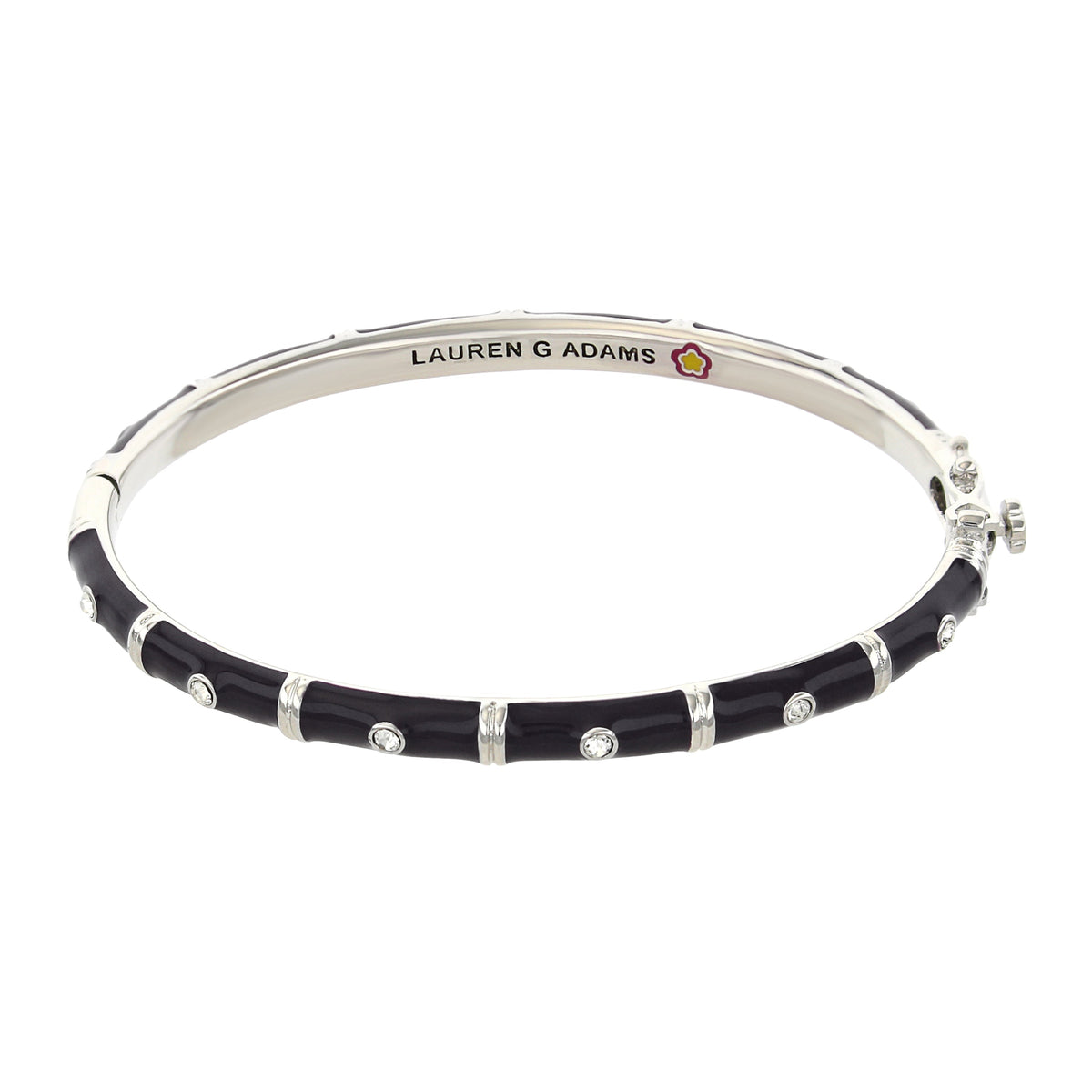 White and Gold Tiny Dots Stackable Bangle