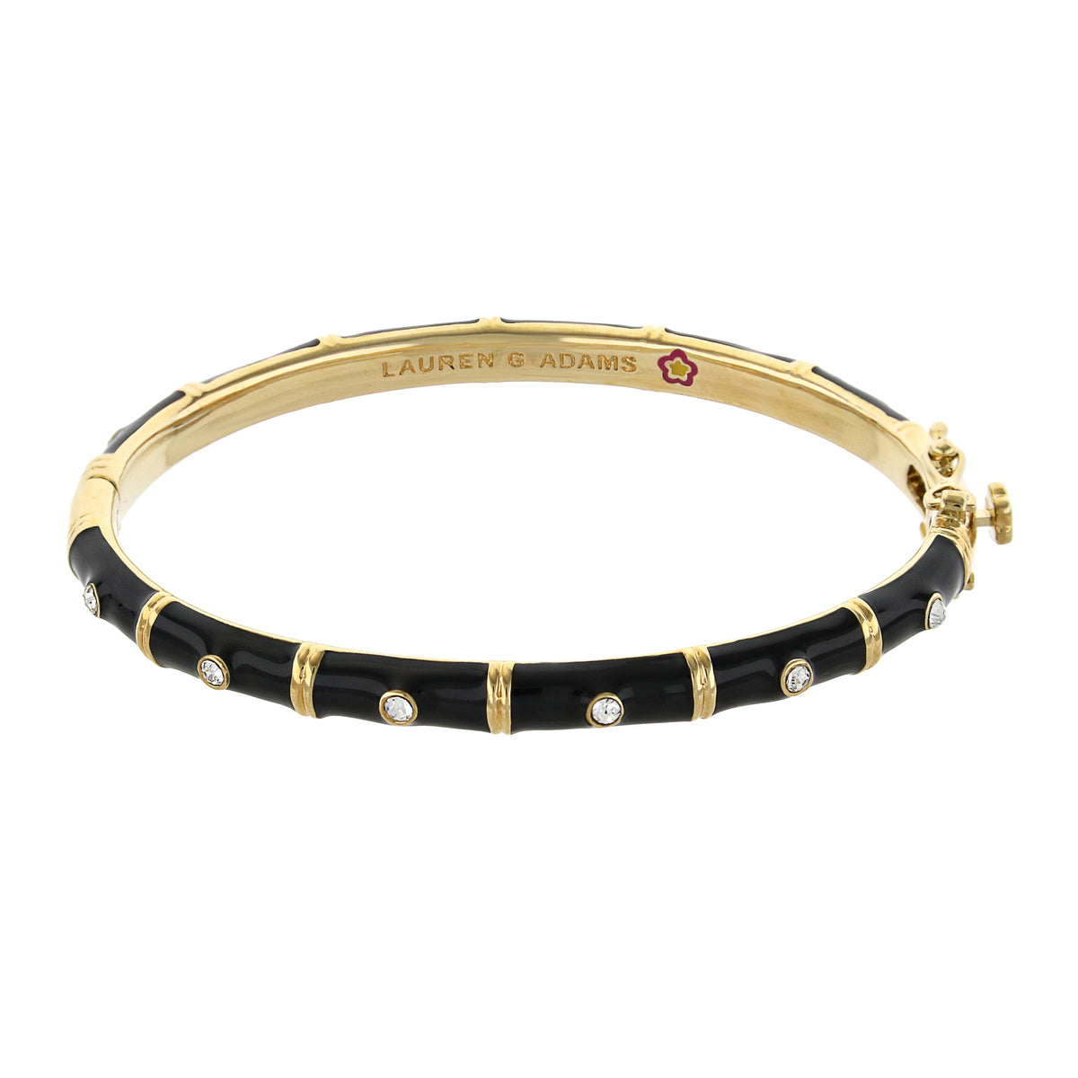 White and Gold Tiny Dots Stackable Bangle