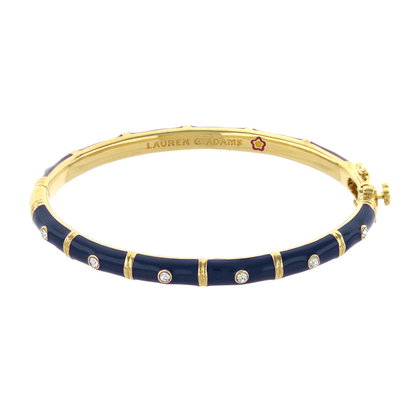 White and Gold Tiny Dots Stackable Bangle
