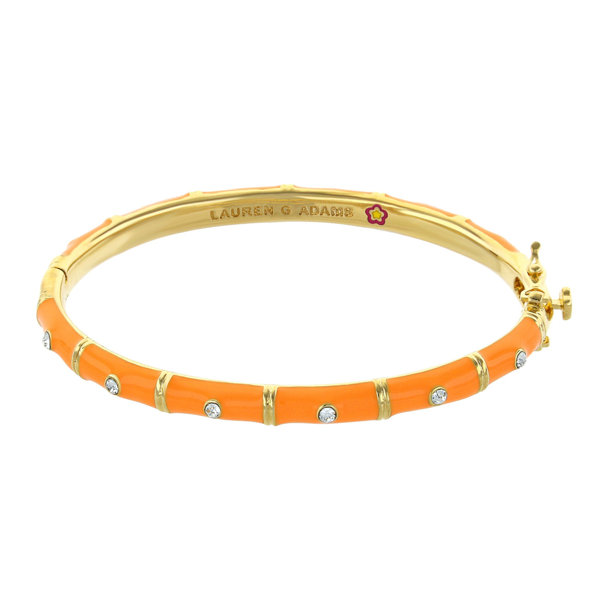 White and Gold Tiny Dots Stackable Bangle