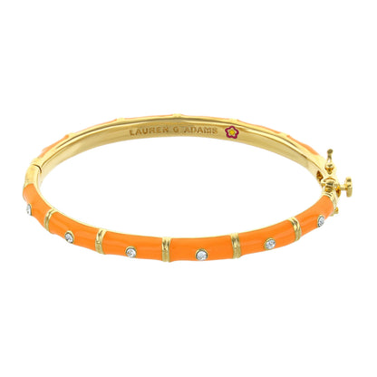 White and Gold Tiny Dots Stackable Bangle
