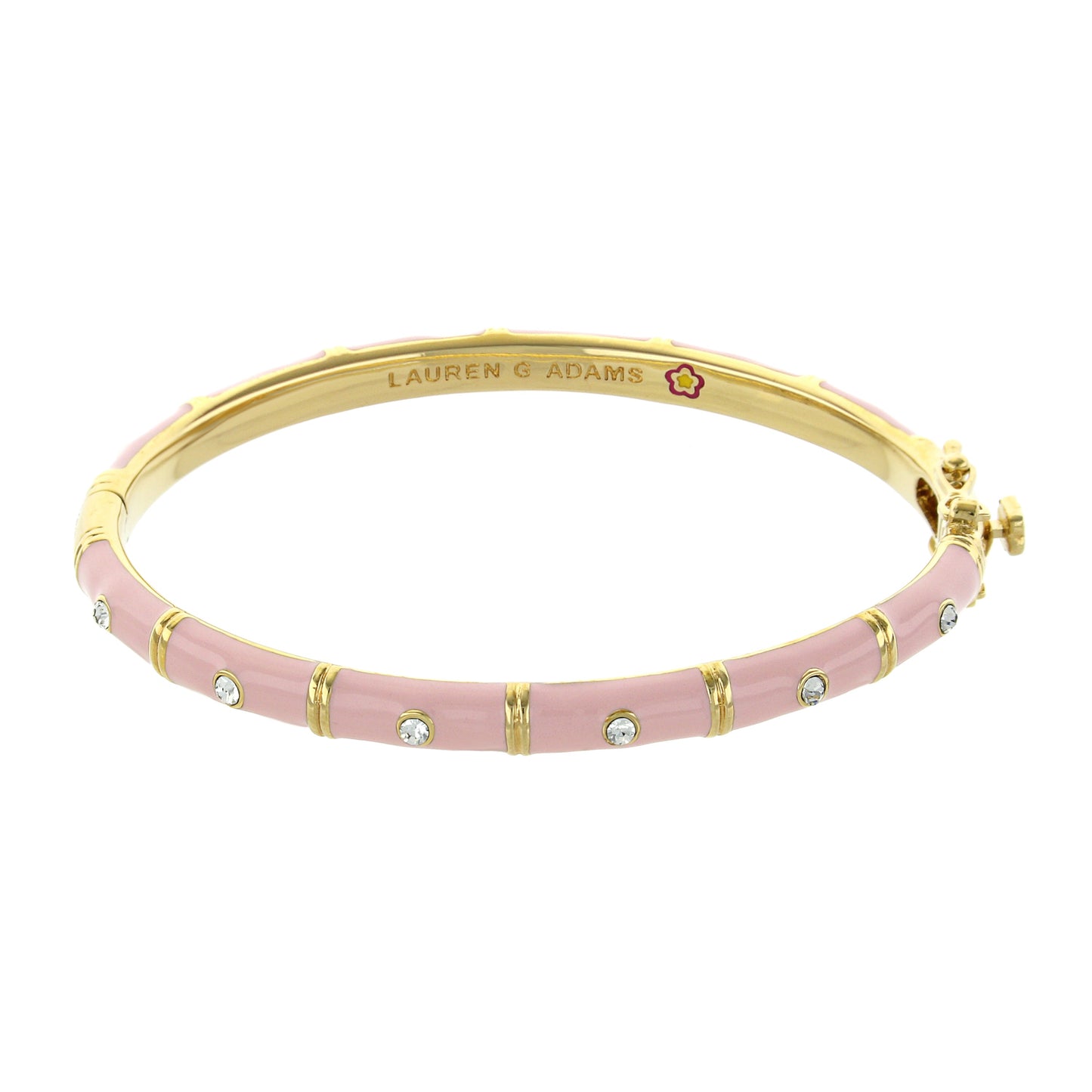 White and Gold Tiny Dots Stackable Bangle