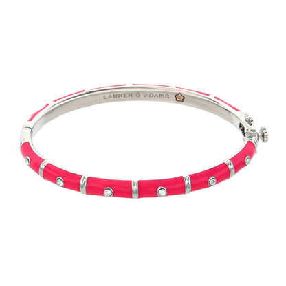 White and Gold Tiny Dots Stackable Bangle