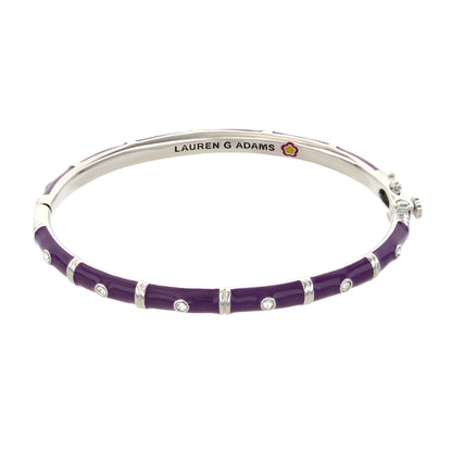 White and Gold Tiny Dots Stackable Bangle