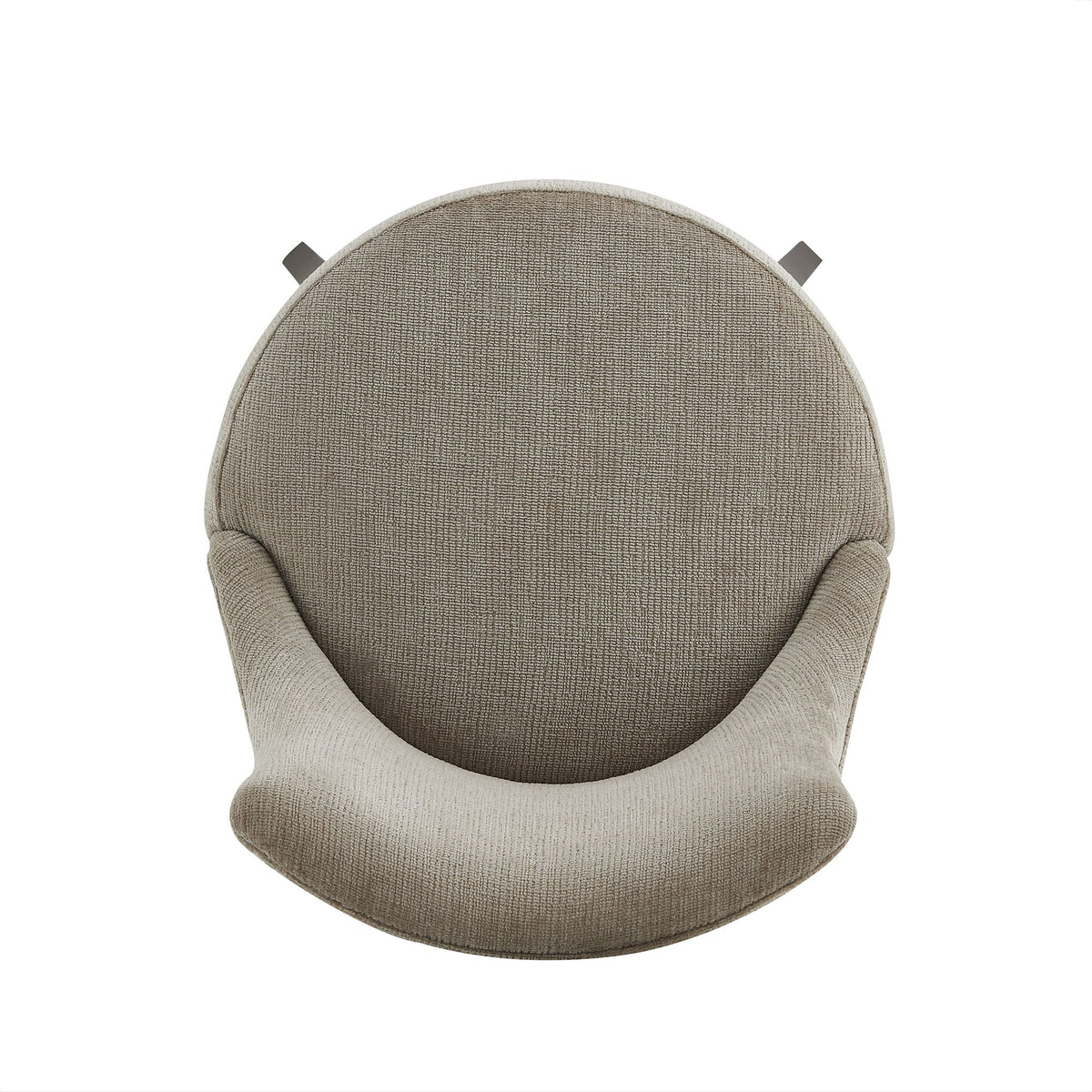 Bar height barstool with backrest in beige fabric by HouseOfZazla on Tampa Home & Garden Store