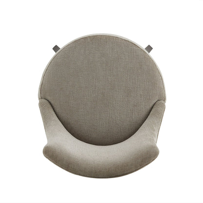 Bar height barstool with backrest in beige fabric by HouseOfZazla on Tampa Home & Garden Store