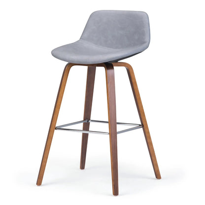 Randolph Bentwood Counter/Bar Stool Set of 2 gray upholstered seats with bentwood legs on Tampa Home & Garden Store