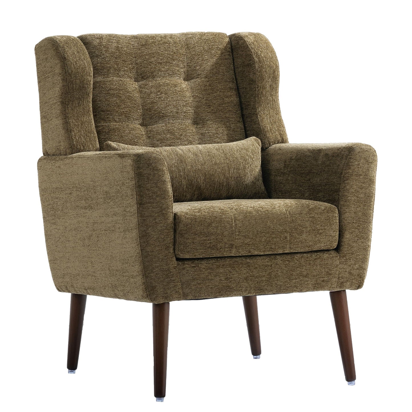 Modern Padded Accent Chair and Extra Pillow