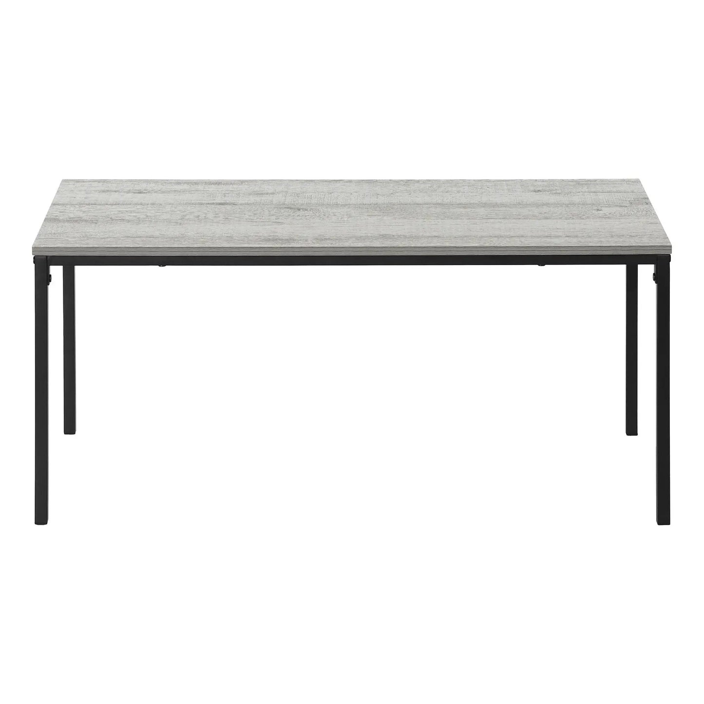 Rectangular coffee table with gray wood top and black metal frame by Unique Piece Furniture on Tampa Home & Garden Store