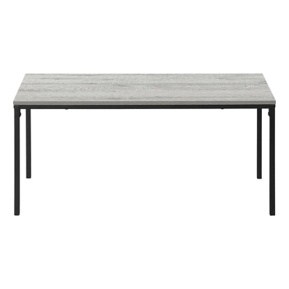 Rectangular coffee table with gray wood top and black metal frame by Unique Piece Furniture on Tampa Home & Garden Store