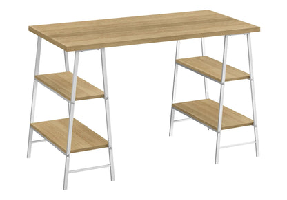 Industrial Computer Desk with Shelves for Home