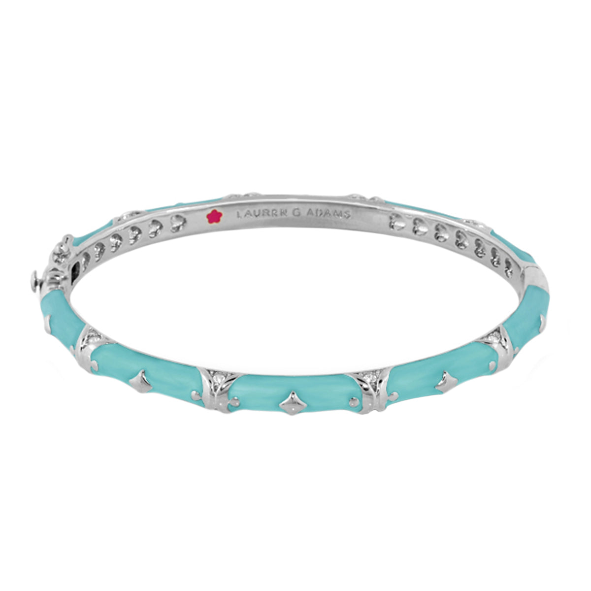 Stackable Fiesta Bangle — Stud Station bracelet in turquoise enamel by Lauren G Adams on Tampa Home & Garden Store