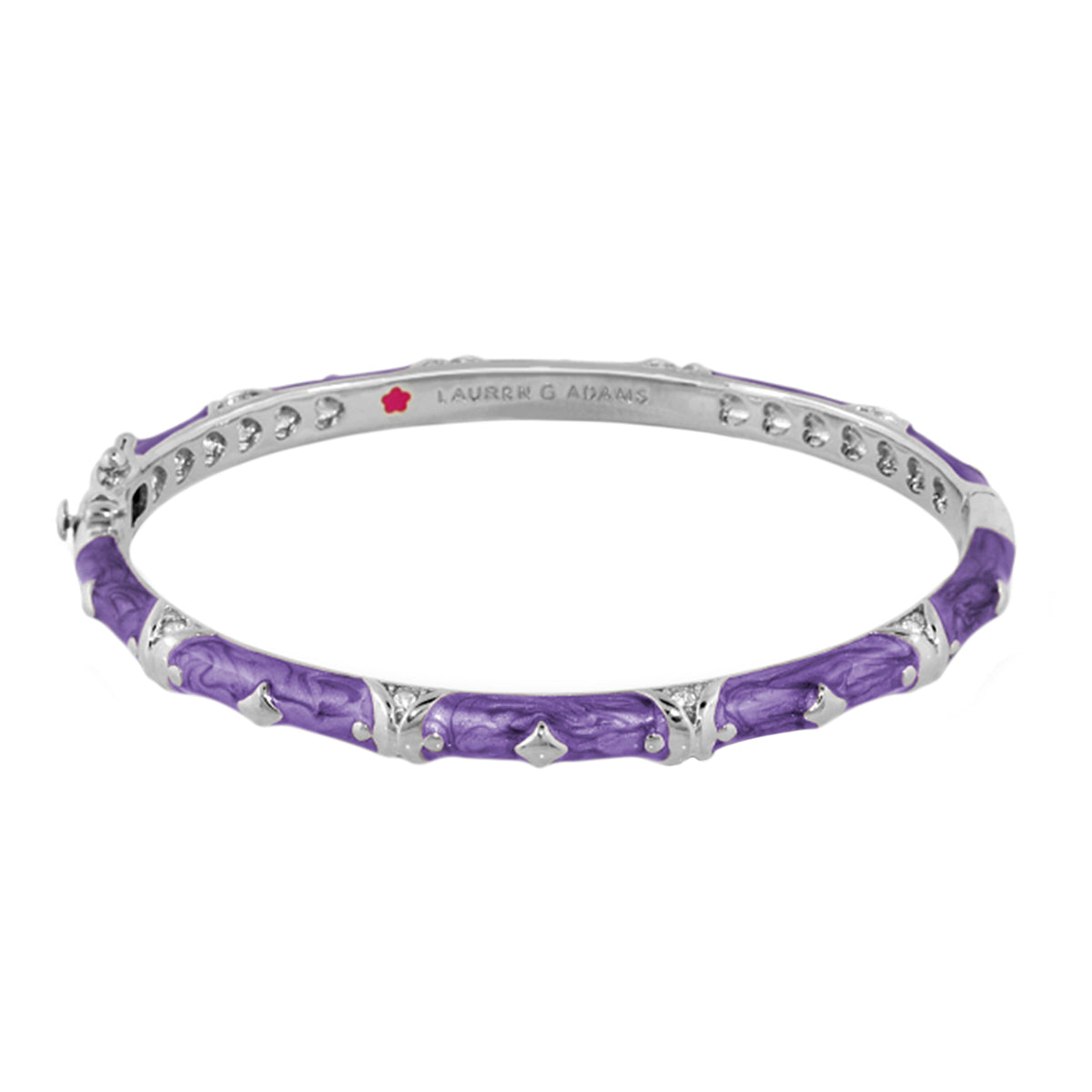 Stackable Fiesta Bangle — Stud Station purple enamel with accents by Lauren G Adams on Tampa Home & Garden Store