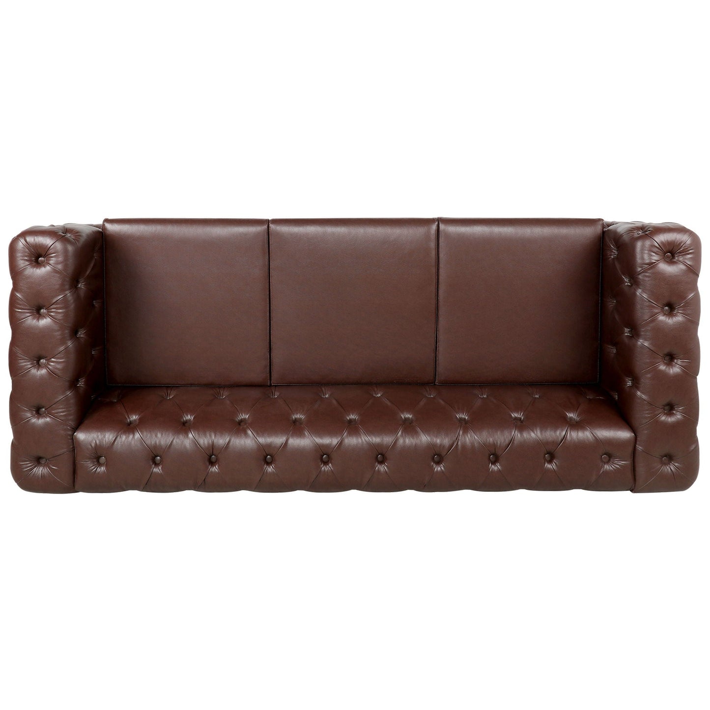 Modern 3 Seater Sofa with Square Arm and Cushion