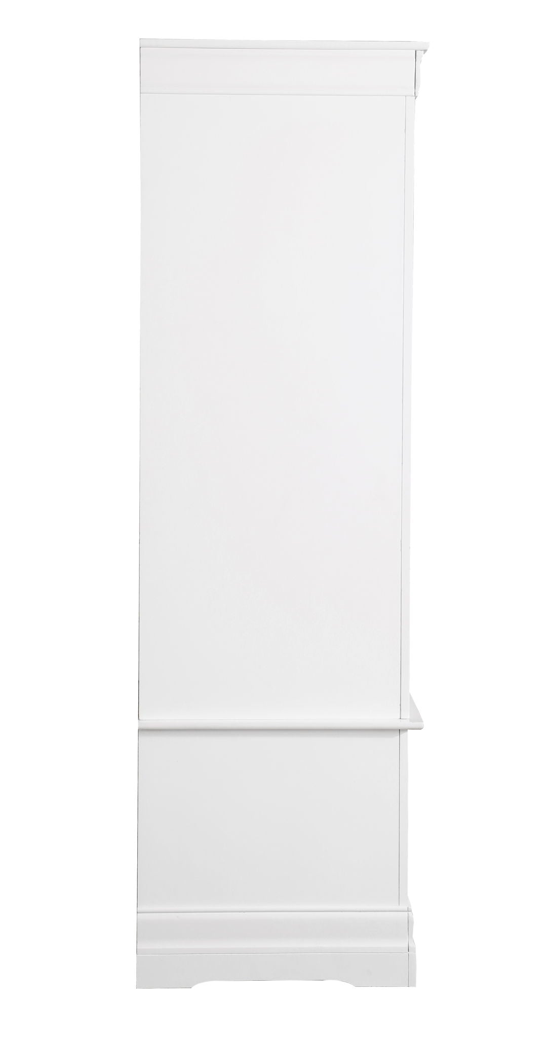 White traditional armoire with hanging bar, simple panel doors, HouseOfZazla chifforobe on Tampa Home & Garden Store