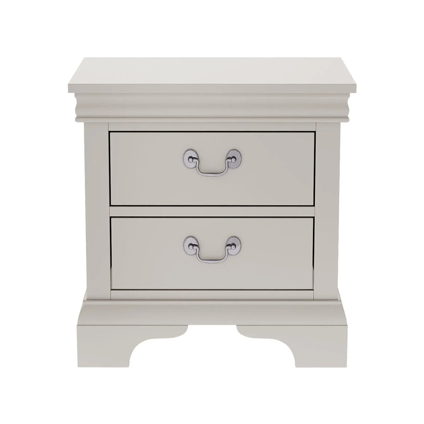 Nightstand With Two Drawers Classic Design