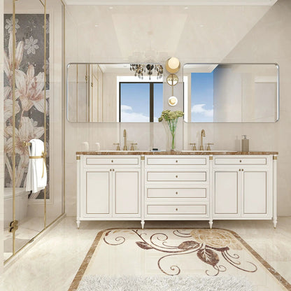 Rounded Corner Bathroom Mirror With Wall Mount