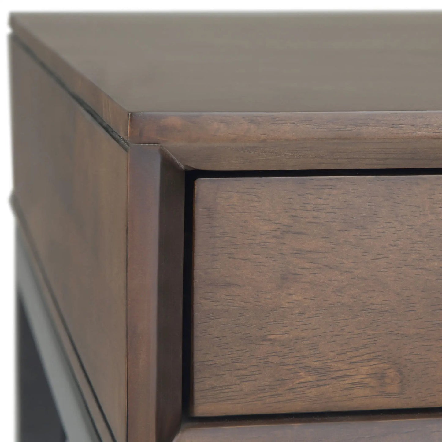 Banting mid-century wide desk handcrafted by Unique Piece Furniture in dark walnut on Tampa Home & Garden Store