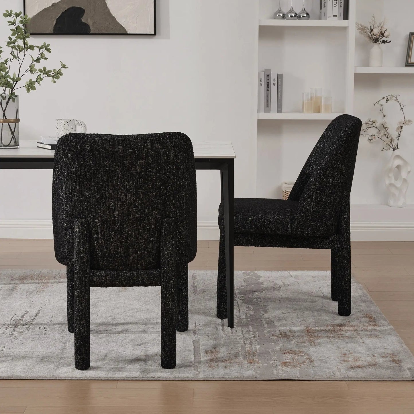 Wide Minimalist Dining Chair for Modern Homes