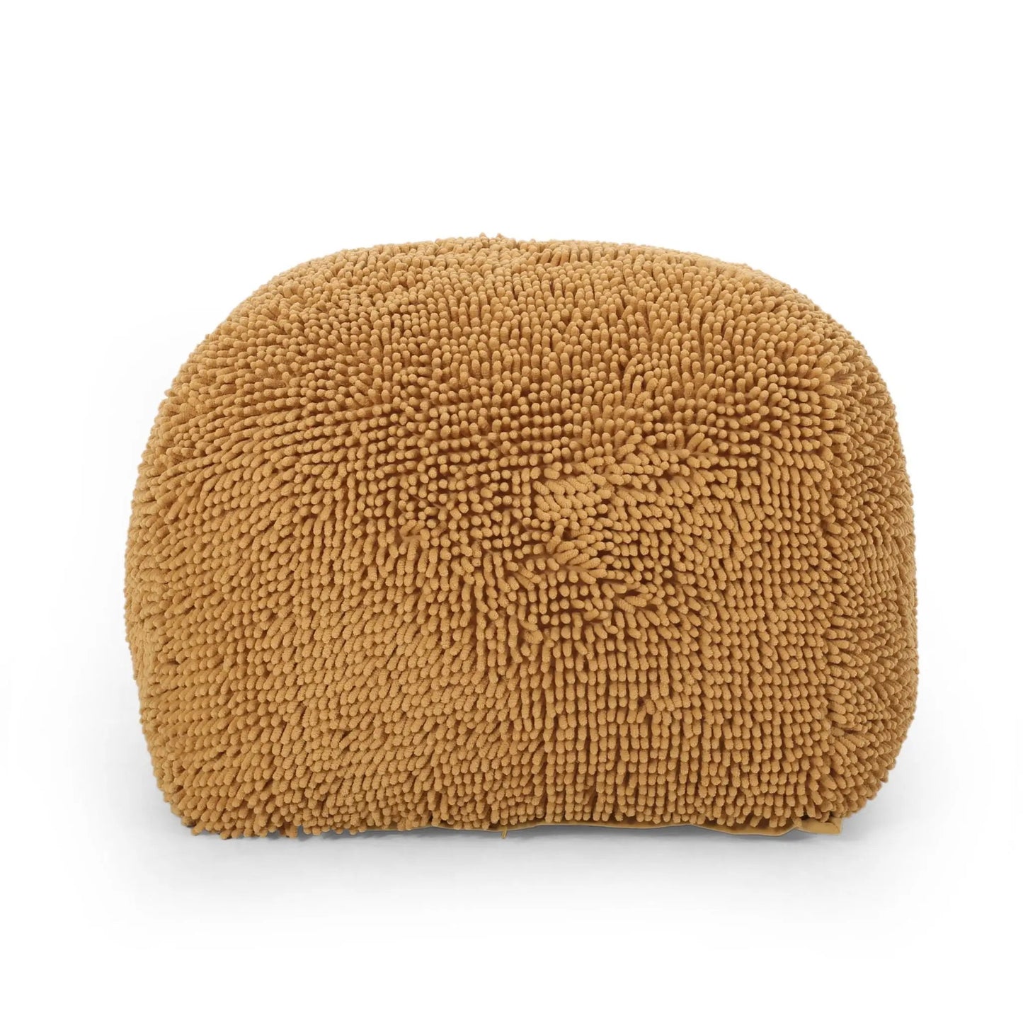 Spongy Square Pouf textured tan surface for soft seating accent on Tampa Home & Garden Store