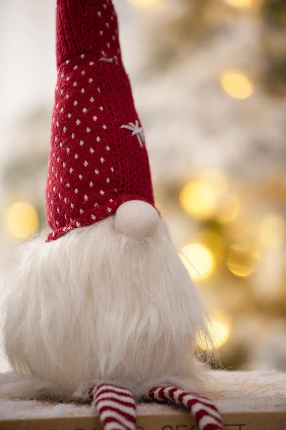 Christmas Gnome Decorations Set of 2 for Tabletop